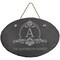 Laserable Slate Decor with Hanger String, Oval 11.75" x 7.75"